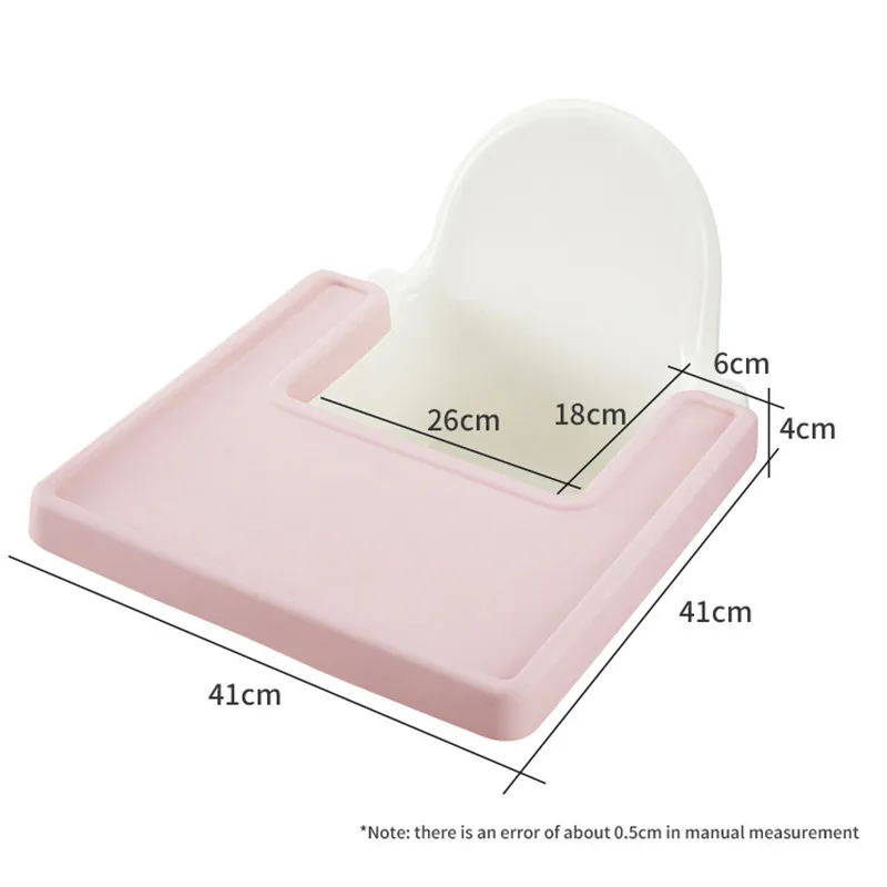 Crianças alta cadeira de silicone esteira de mesa bpa livre all-inclusive silicone esteira de alimentação do bebê placa de comida do miúdo utensílios de mesa leakproof