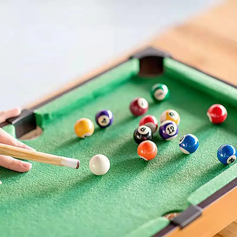 

Mini Pool Table Billiards Game Pool Tables Billiard Table With Balls & Sticks Family Game Portable Pool Table Pool Games Table