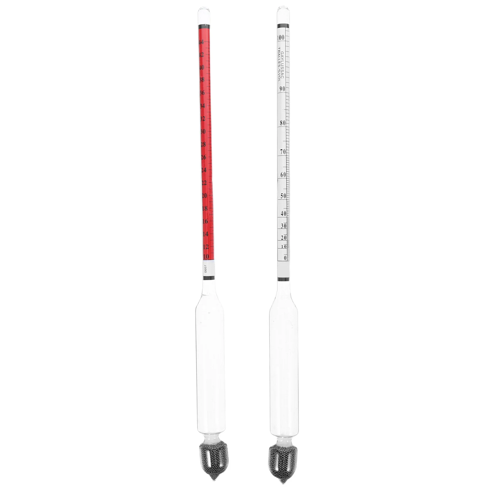 

2Pcs Dual Scale Alcohol Tester Hydrometer High Accuracy Alcohol Concentration Meter for Wine Beer Liquor Brewing