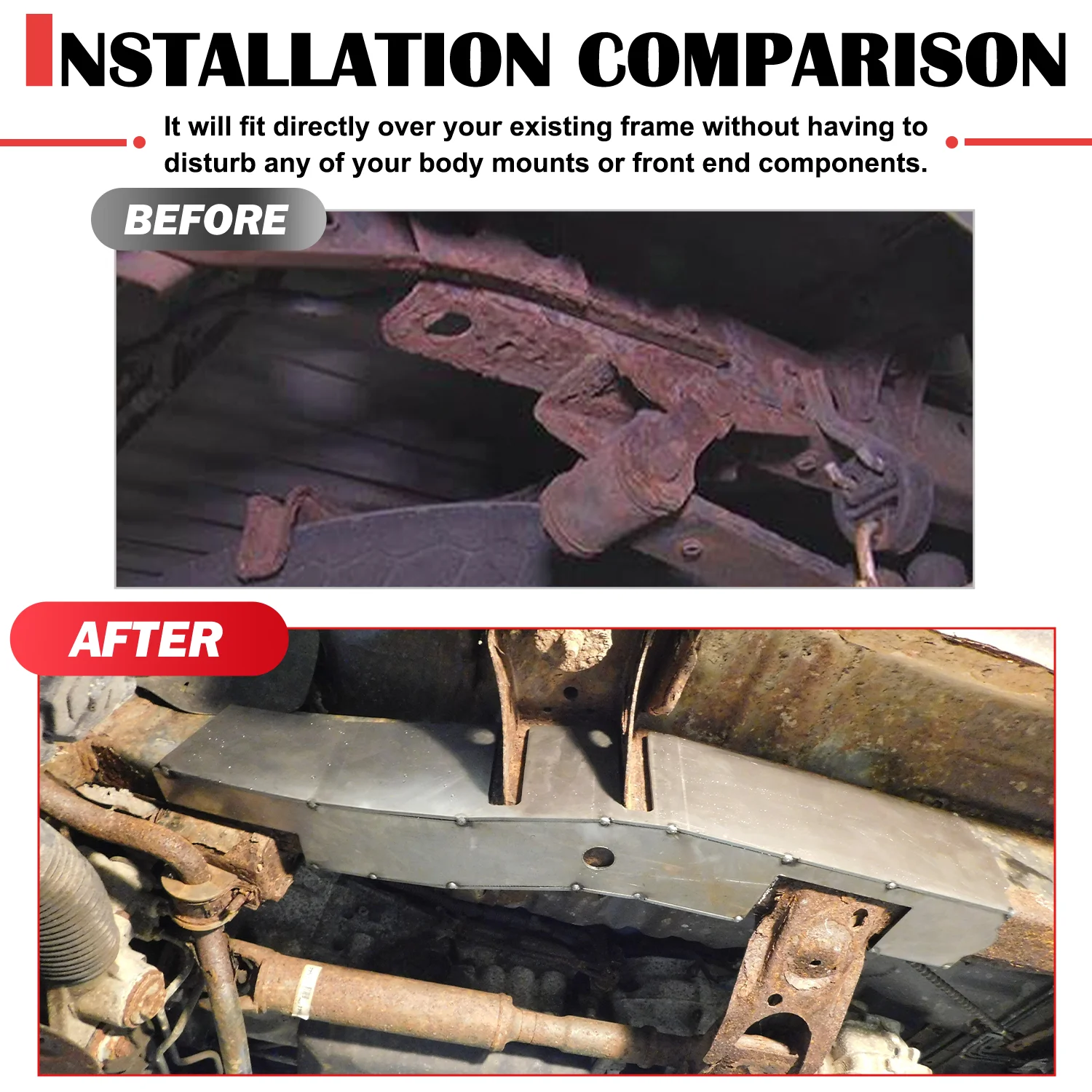 قسم الإطار الأمامي لـ 1998-2004 Tacoma XtraCab & 2000-2004 Double Cab 2WD NEW