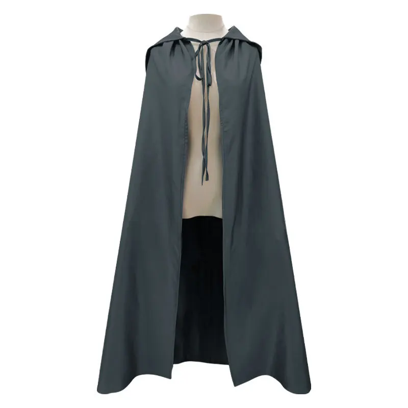 Movie Gandalf Cosplay Costume Men Sorcerer Uniform Thin Cotton and Linen Cape Hat Suit Halloweeen Carnival Performance Costumes