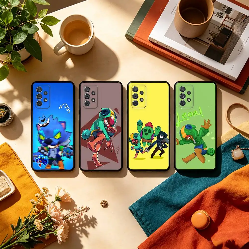 G-Games S-Stars L-Leons  Soft Silicone Black Cover Phone Case For Samsung Galaxy A73,A72,A71,A70,A53,A52,A51