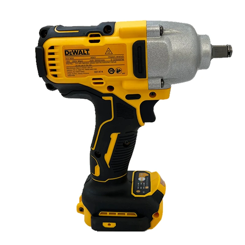 Dewalt DCF892 812N.m Brushless Electric Wrench 1/2 Inch Cordless Impact Driver High Torque Three Speed Auto Repair Power Tools