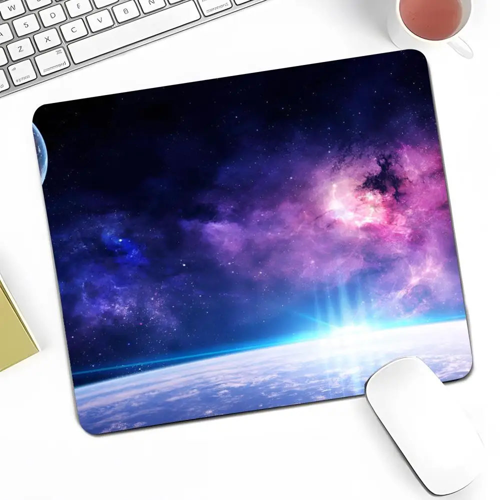 Space planets Mouse Pad Anime Game Mouse Pad High Quality Small Desk Pad Rubber Laptop Desk Pad