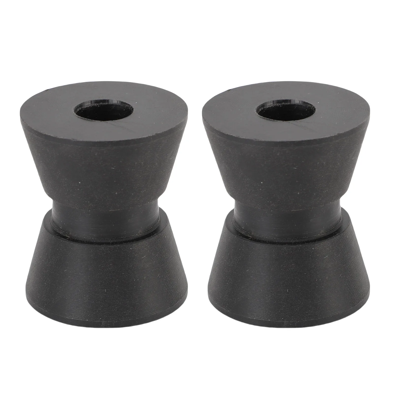 Rodillo de remolque para barco, conjunto de rodillo de arco antiarañazos de nailon de 1,5x1,9 pulgadas para yate, lancha motora marina, color negro, 2 uds.