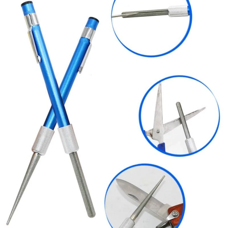 

1Pc Diamond Grit Sharpener Pen File Blue Color for Hunting Kitchen Knife Fish Hook Sharpening Tool Knife Sharpener