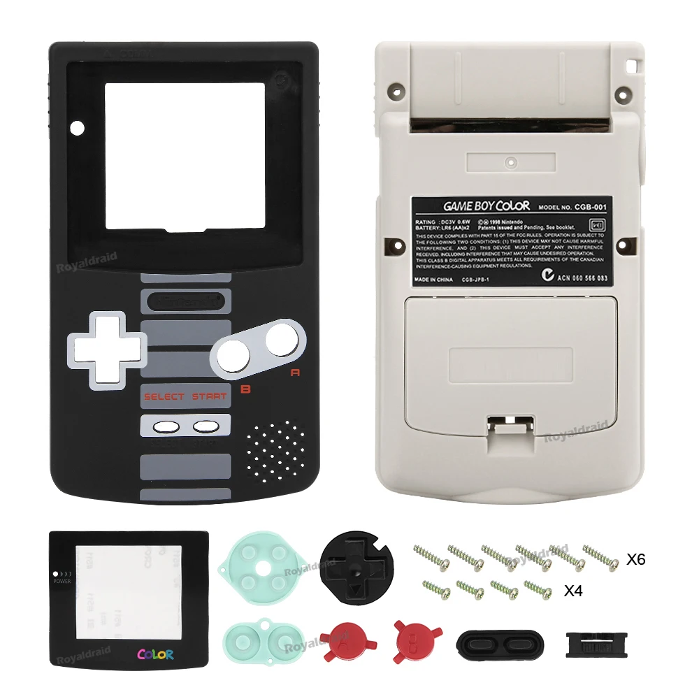 NEW Limited Edition Full Housing Shell For GBC Game Console with Buttons Replacement For GameBoy Color Housing Shell Case Kit