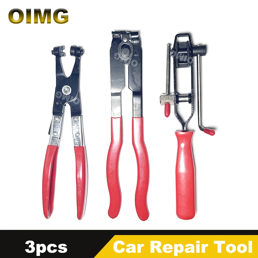 Car CV Joint Boot Clamp Pliers for Exhaust Pipe Fuel Filter Auto Ear Clamps Banding Tools Flat Band Hose Clamp Pliers Hand Tool