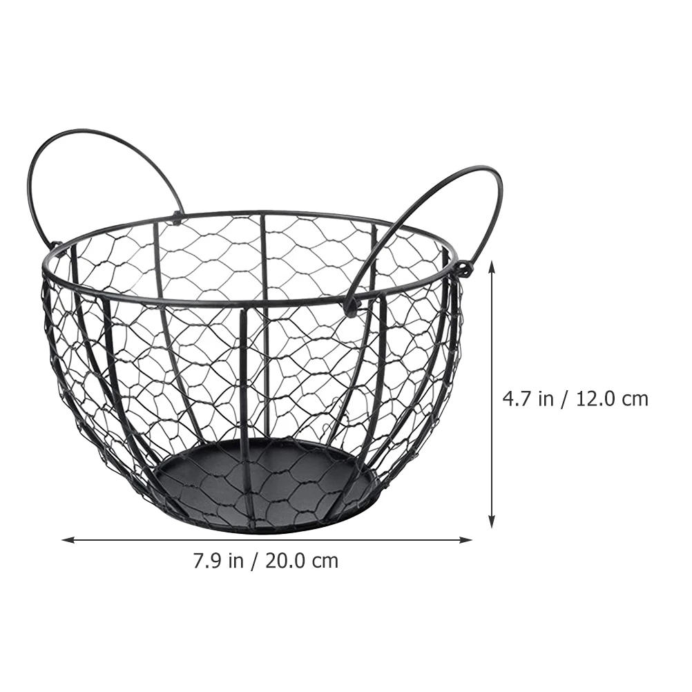 

Creative Iron For Multi-Functional Fruit Vegetable Egg Container Compact Countertop Holder Hollow Design Kitchen Container Iron