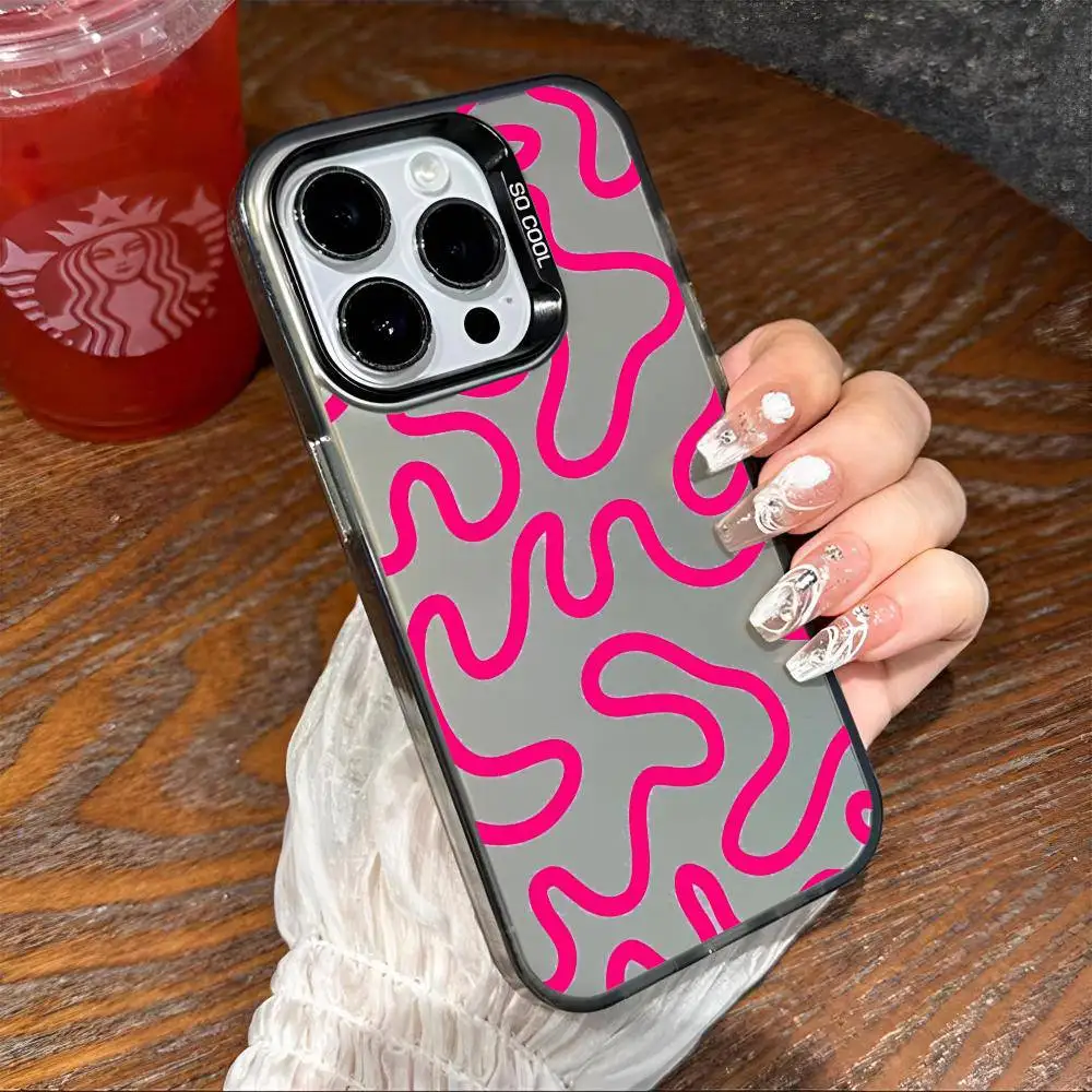 1 قطعة حافظة هاتف روزا رائجة البيع IMD اللون فضي شل آيفون 17 16 15 14 13 12 11 الهواء برو ماكس زائد #5