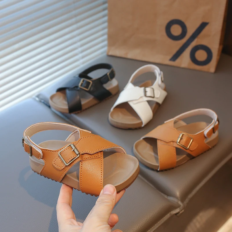 

Baby Girls Sandals Summer Boys Beach Shoes Comfortable Children Casual Shoes Anti Slip Soft Sole Toddler Kids Sandals