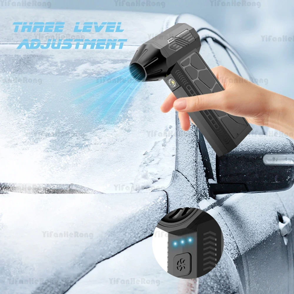 Compressed Air Duster Keyboard Cleaner for Office Electric 90000RPM Cordless 3 Speed 6000mAh PC Cleaning Air Blower