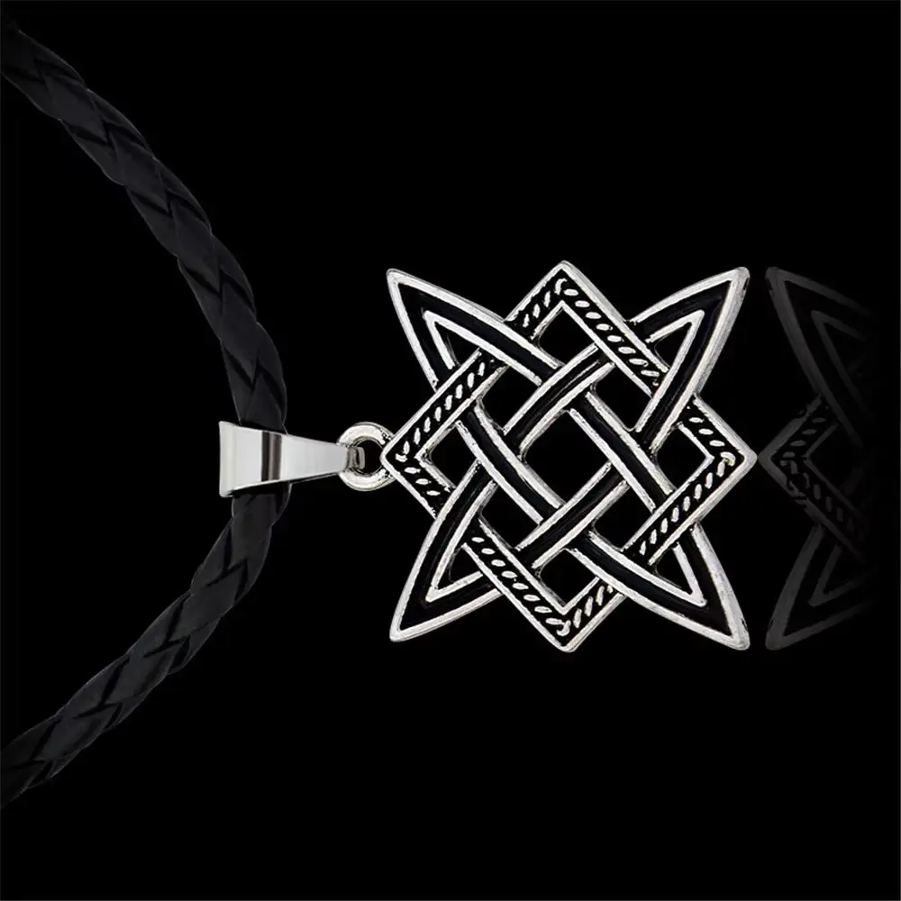 Slavic Norway Valknut Viking Svarog Square Pendant Star Rus Amulet Pendant Ancient Slavic Talisman Pendant Jewelry Pagan Hammer