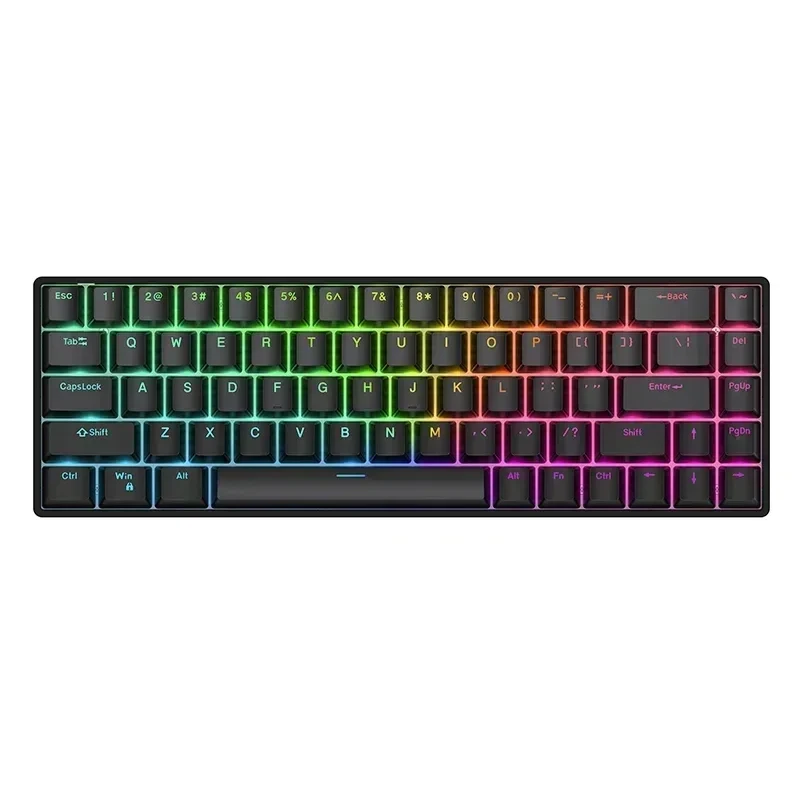 Teamwolf Raven68 Magnetic Switch Gamer Keyboard Wired 68keys Mechanical Keyboards Quick Trigger Hot Swap Rgb Fps Gaming Keyboard