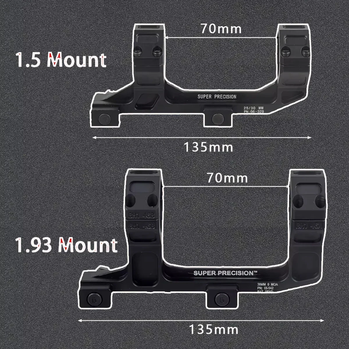 Tactical GEISS Automatics Airsoft AR15 AK47 Rifle Optical Scope Mount Cantilever 25.4mm 30mm QD Mount For Picatinny Rail Hunting