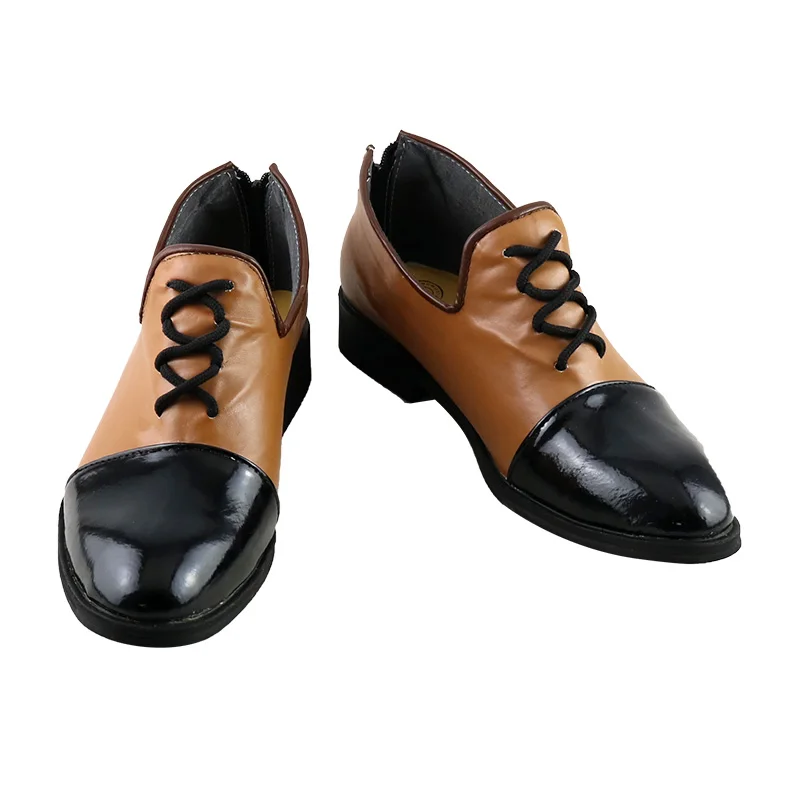 อะนิเมะโจโจ้ โกลเด้น วินด์ ทริช ยูน่า เจนเดอร์ เบนด์คอสเพลย์รองเท้ารองเท้าหนังเทียมสำหรับชาย