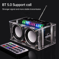 DIY Bluetooth Speaker Kit with FM Radio 87.5-108MHZ DIY Soldering Project Practice Electronic Kit Solder Assembly U Disk TF