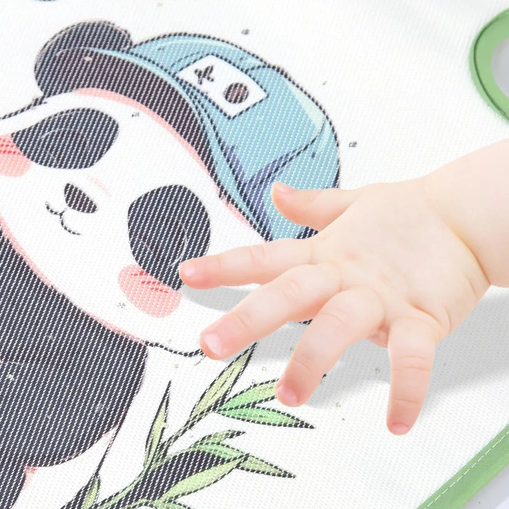 クールな漫画の動物柄ベビーカー用クーラーマット クジラ ウサギ ベビーカーマット ソフトメッシュベビーカー用クールシートクッション キッズ用