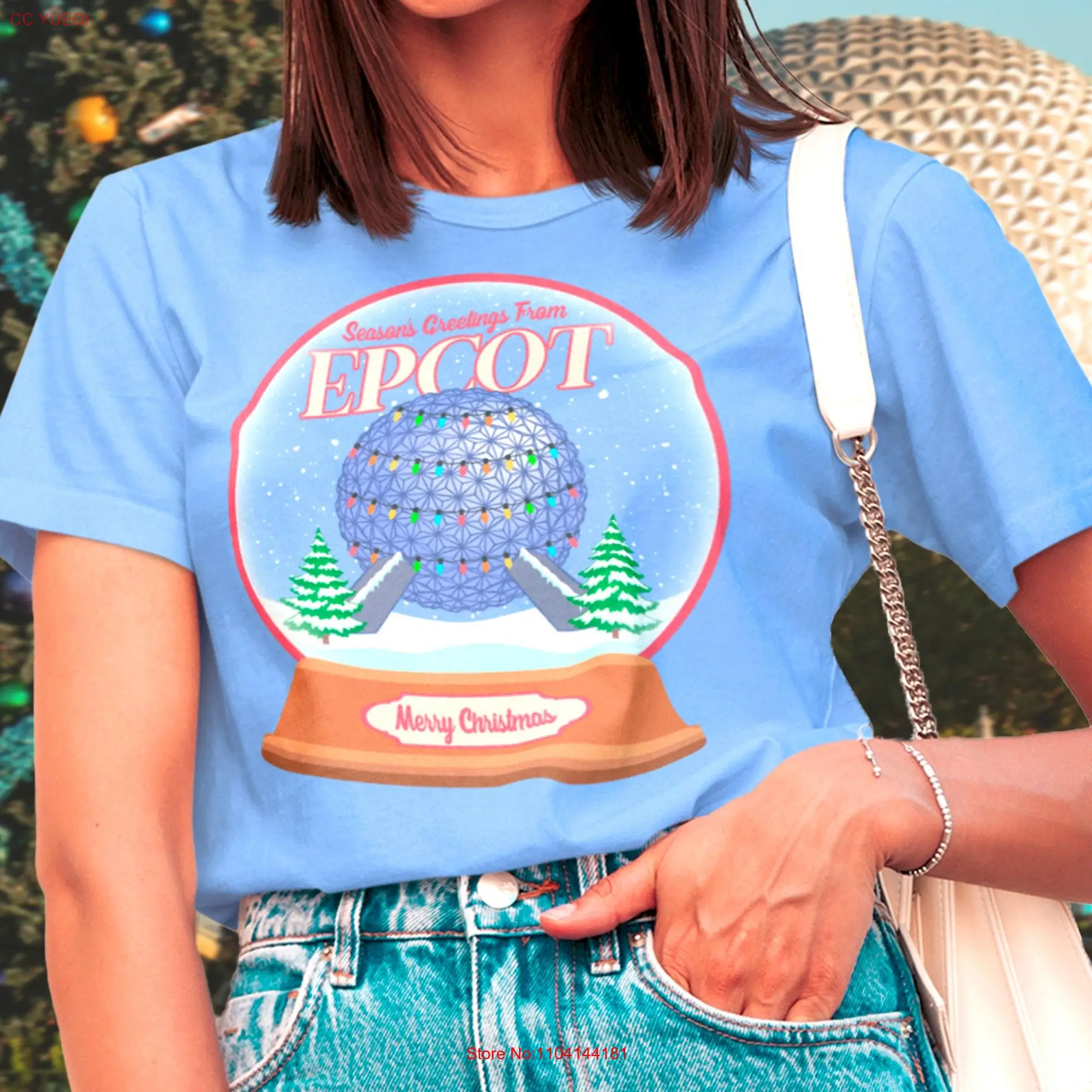 Epcot Snow Globe T Shirt long or short sleeves