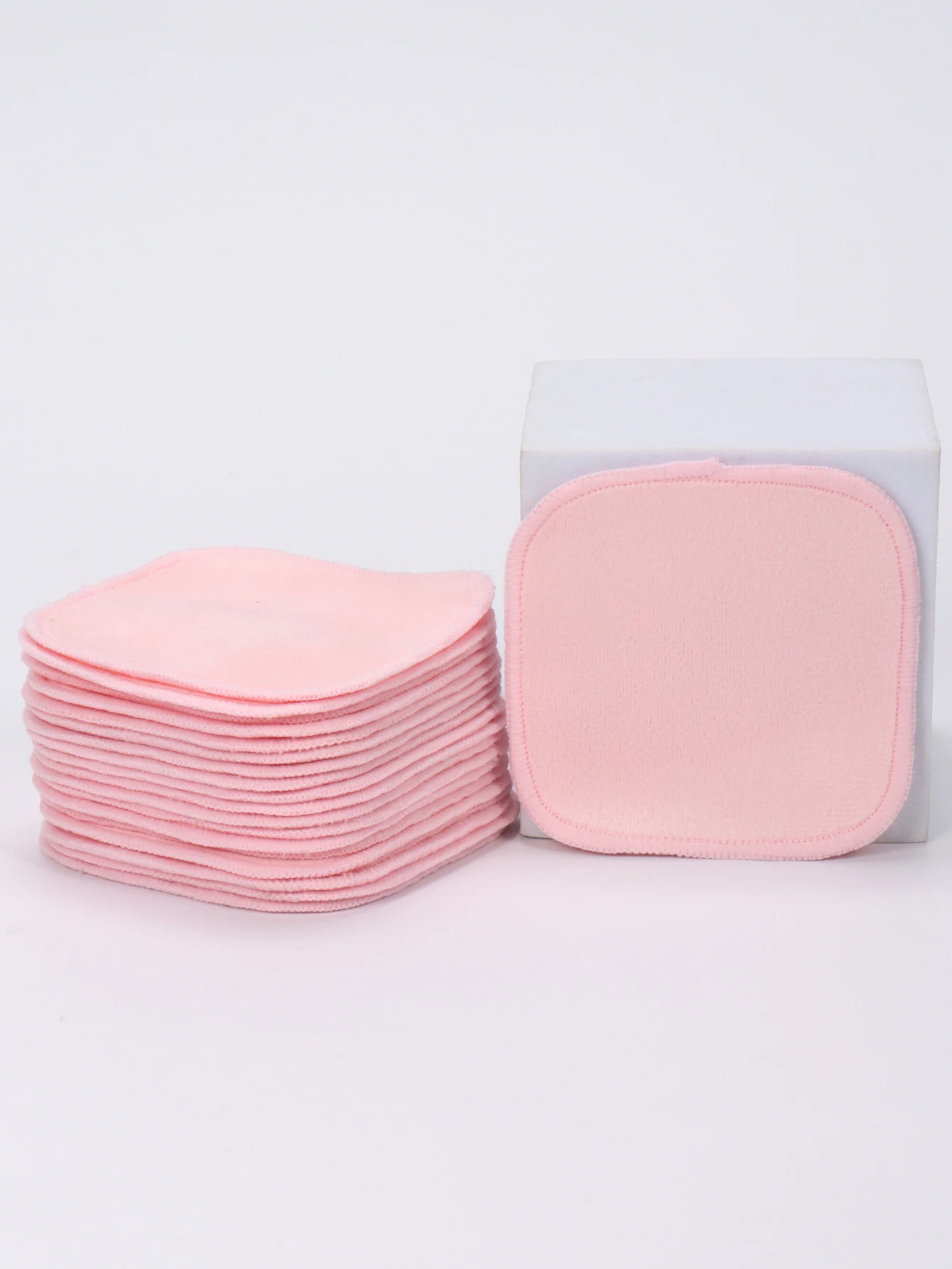 クリスタルスーパーソフトスクエアメイク落とし5/10/20個、再利用可能なメイク落としツール、洗顔、クレンジング、メイク落とし、スーツに最適