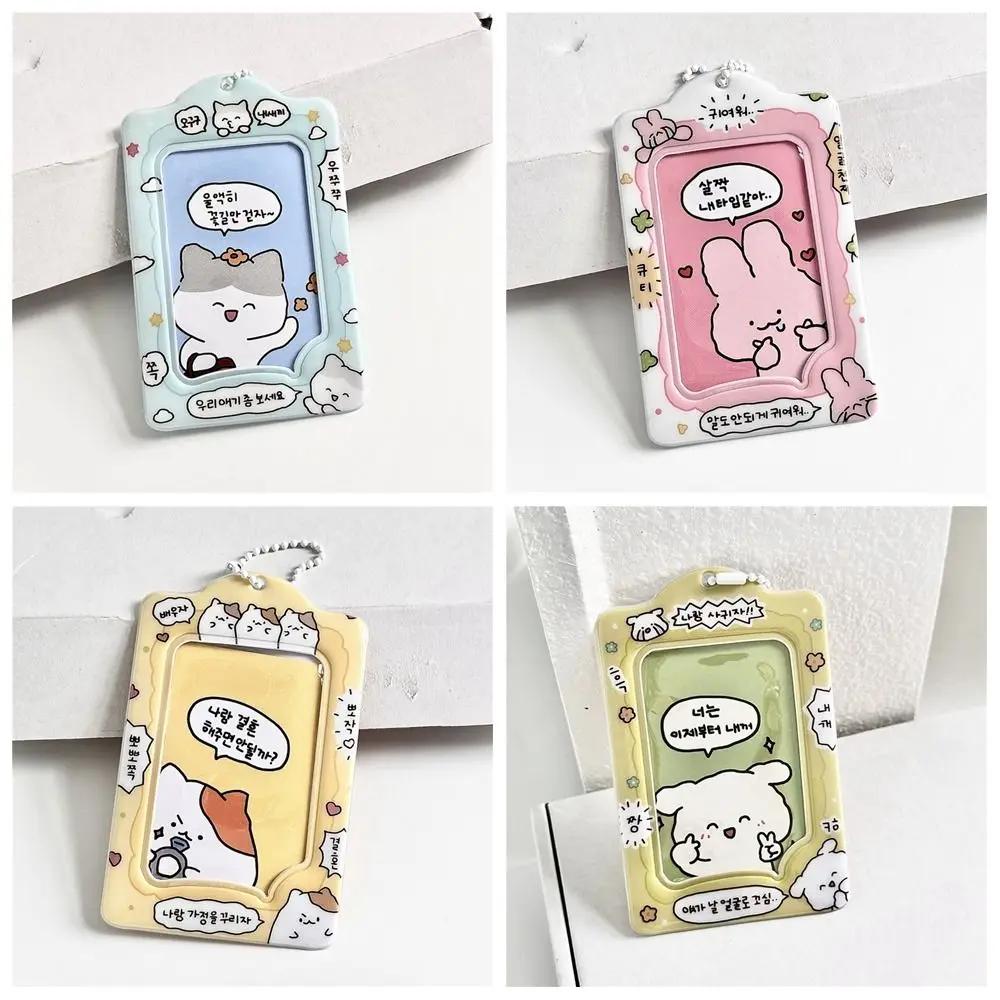 Casing pelindung kartu kartun kelinci Kawaii INS gaya Korea casing pelindung kartun penutup kartu ID wanita penutup kartu ID