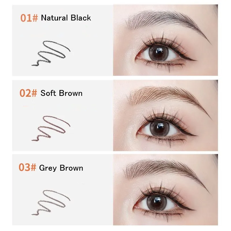 Hard Microblading Eyebrow Pen Waterproof Eyebrow Pencil Definer Long Lasting Natural  Wild Brow Applicator Easy To Wear