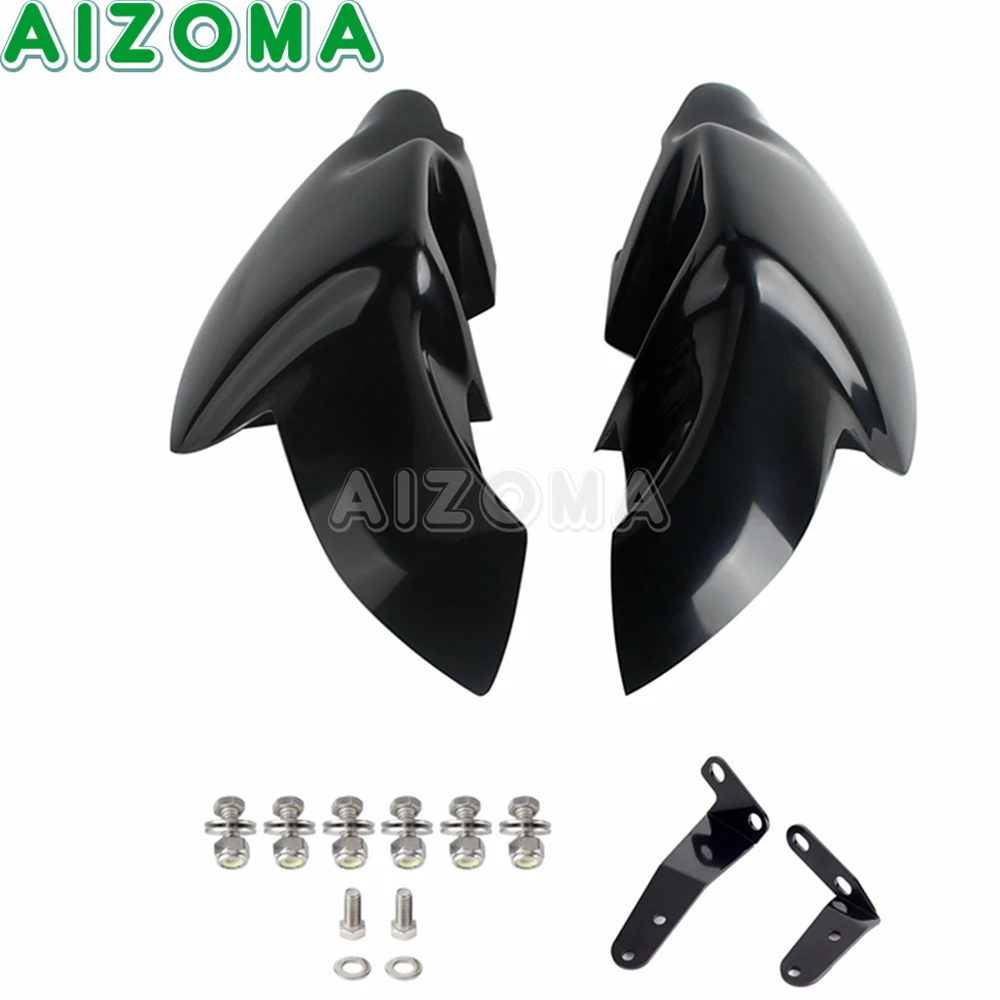 For Harley Softail  Lower Leg Fairing Motorcycle Front Wind Legs Warmer Chap Cover Fat Bob FXFB FXFBS FXST Low Rider S ST 18-23