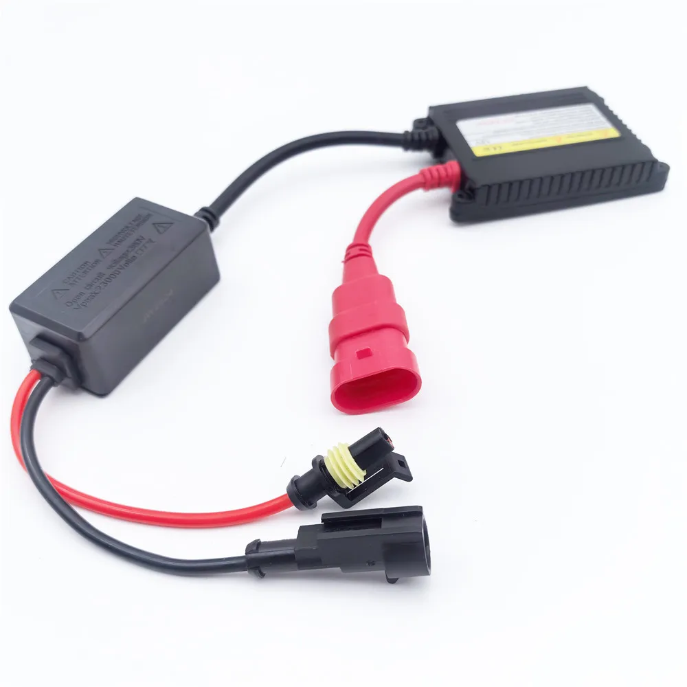 헤드라이트 전구 HID H1 H3 H4 H7 H11 9005 9006 HB3용 슬림형 전자식 DC 12V 제논 35W/55W 디지털 점화식 안정기