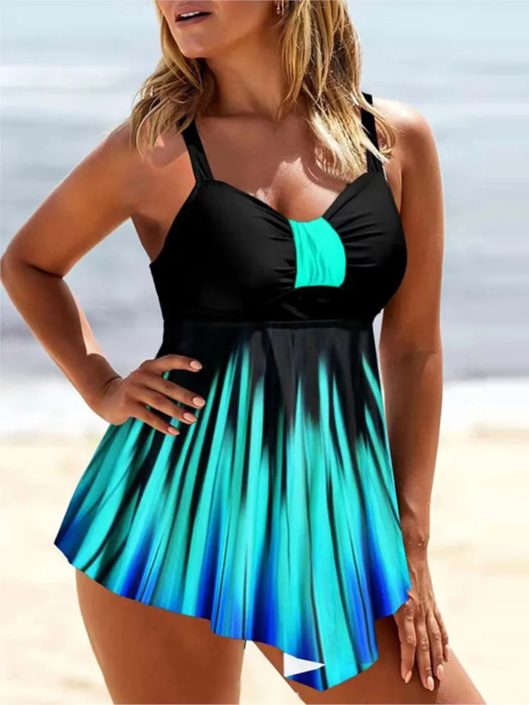 

Plus Size High Waist Bikini Women's Push Up Large Size Swimsuit 2025 Summer Mujer Big Size Tummy Control Swimwear Bikini Sets