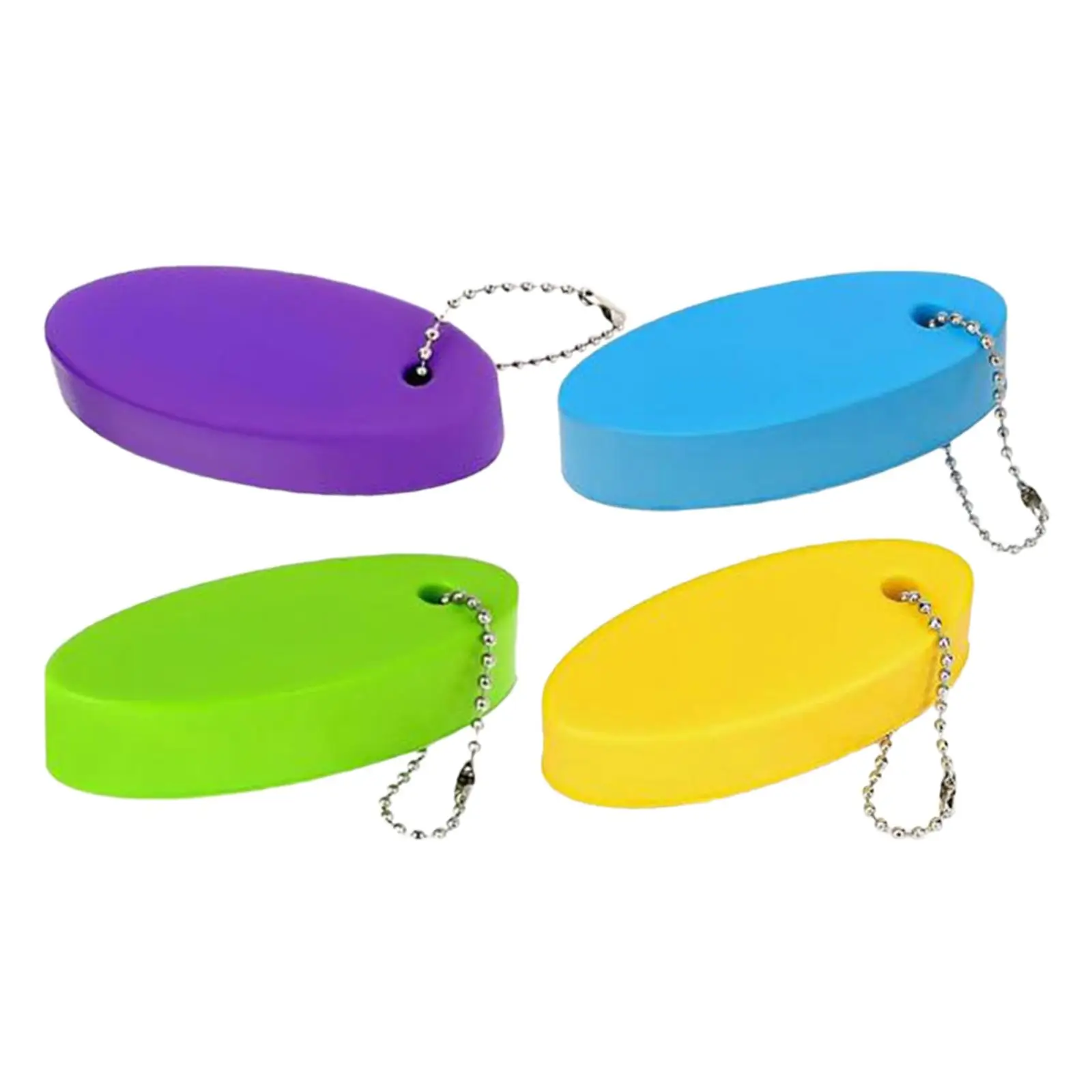 4Pcs Buoyant Keychain Portable Waterproof Sturdy Water Sport Accessories for Boating Kayak Swimming Outdoor Sports Surfing