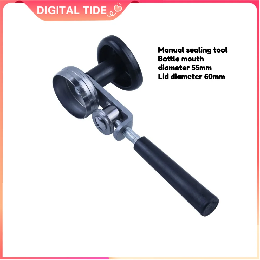 Manual Can Sealer, Stainless Steel Manual Can Round Sealer, Glass Jars Press Sealing Hand Tool Kitchen Gadgets, Only for Can Lid