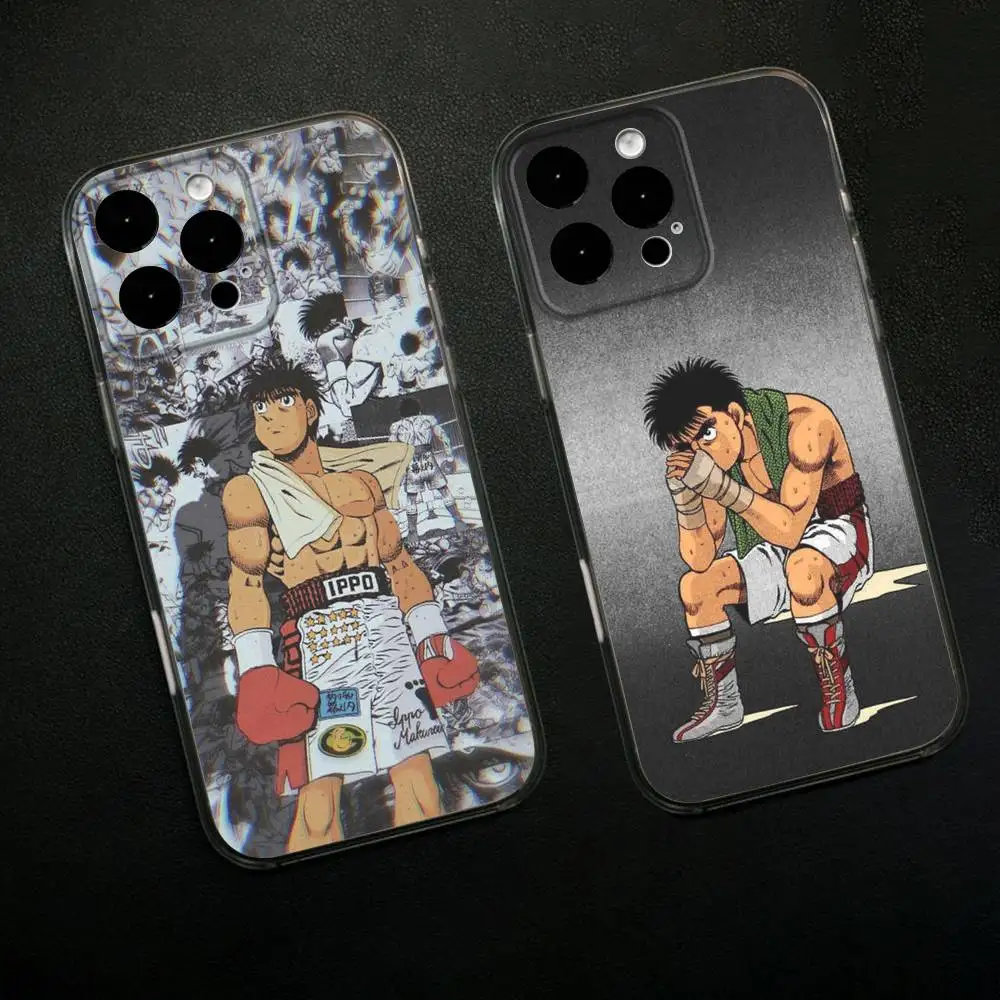 

Boxing H-Hajime no Ippo Phone Case For iPhone 16,15,14,13,12,11 Plus,Pro,Max,XR,XS,X,7,8 SE,Mini Transparent Silicone Soft