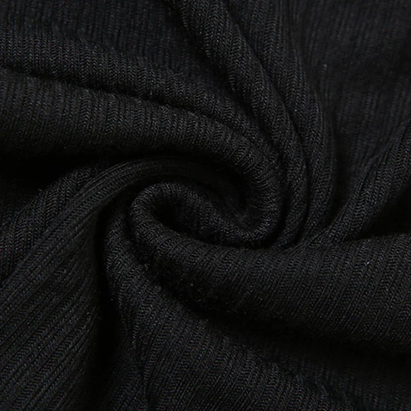 Damen-T-Shirt mit langen Ärmeln, tiefem Ausschnitt, offenem Rücken, schmaler Passform, mit Schnürung, elastischem Stoff, einfarbig, Herbstmode, kurzes Oberteil. – Detail 18
