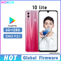 HONOR 10 Lite smartphone Global firmware 6.21-inch EMUI 9.0.1 battery 3400mAh CPU HiSilicon Qilin 710 EMUI 9.0.1 used phone