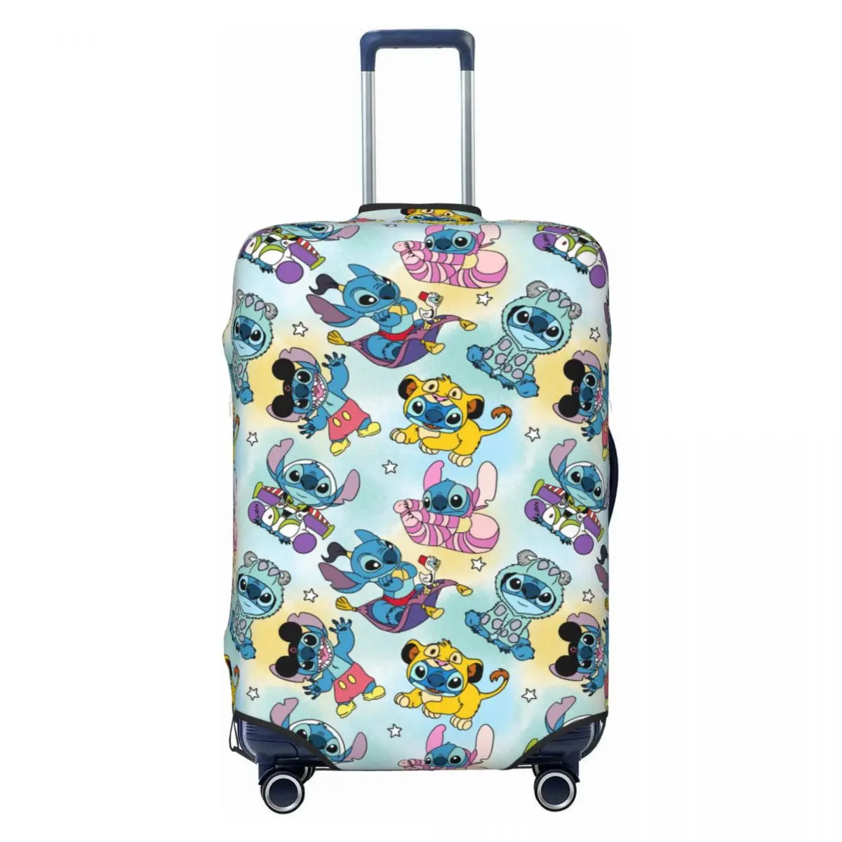 

Custom Stitches Manga Anime Travel Luggage Cover Elastic Suitcase Cover Protector Fit 18-32 Inch