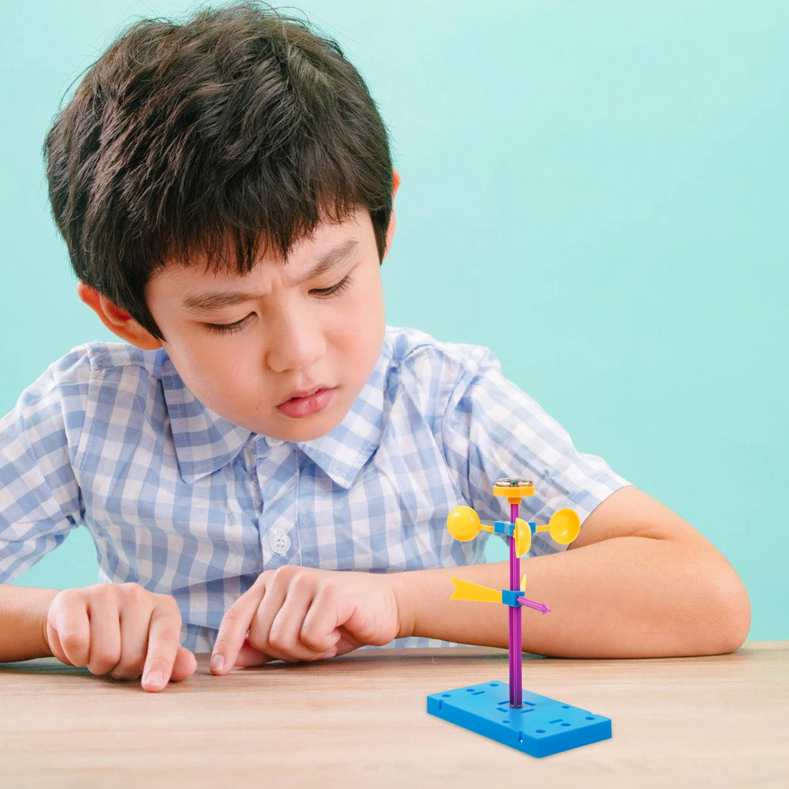 

DIY игрушки-флюгеры, пластиковые наборы для сборки, детские научные эксперименты, образовательные проекты, игрушки, анемометр, подарки
