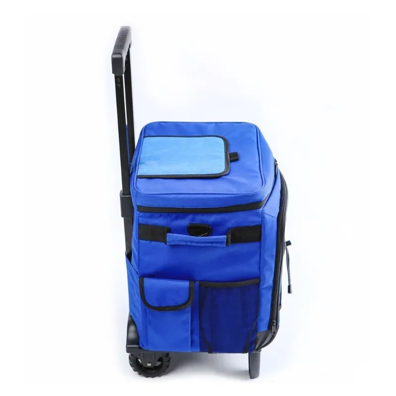 trolley with insulated bag for camping and outdoor travel and box shopping  with wheels cart