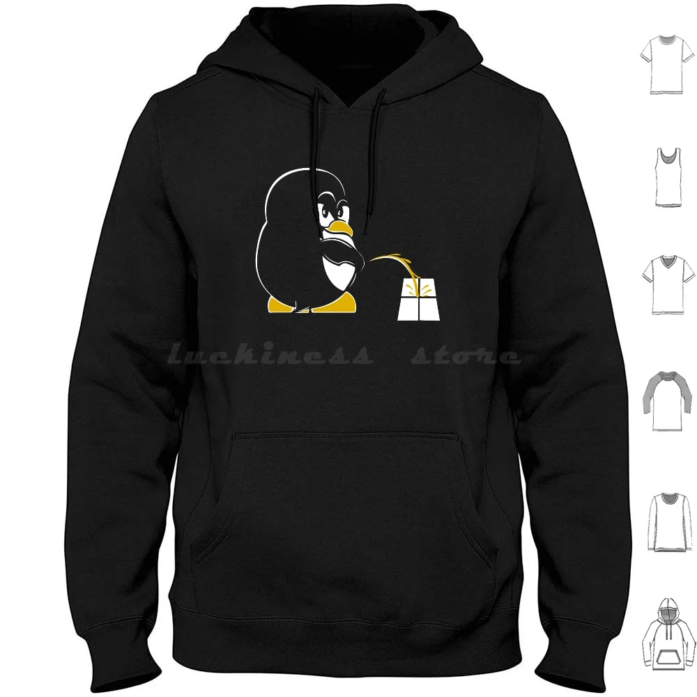 Funny Linux Tux Sysadmin Geek Nerd Sudo Hoodie Cotton Long Sleeve Linux Tux Unix Sysadmin Penguin Geek Nerd Sudo