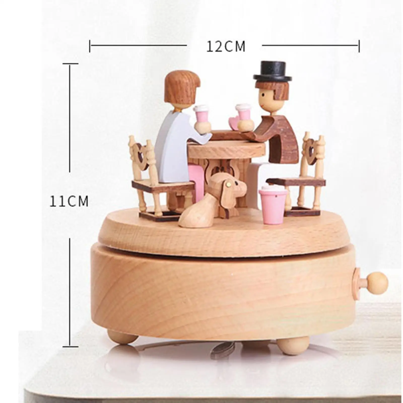 Classical Windup Musical Boxes Accessory for Family Collectible Desktop