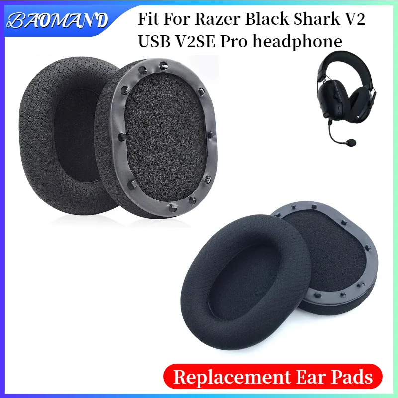 

Replacement Earpads for Razer Black Shark V2 USB V2SE Pro Headphones Earmuff Ear Pads Cushion Cover Sleeve