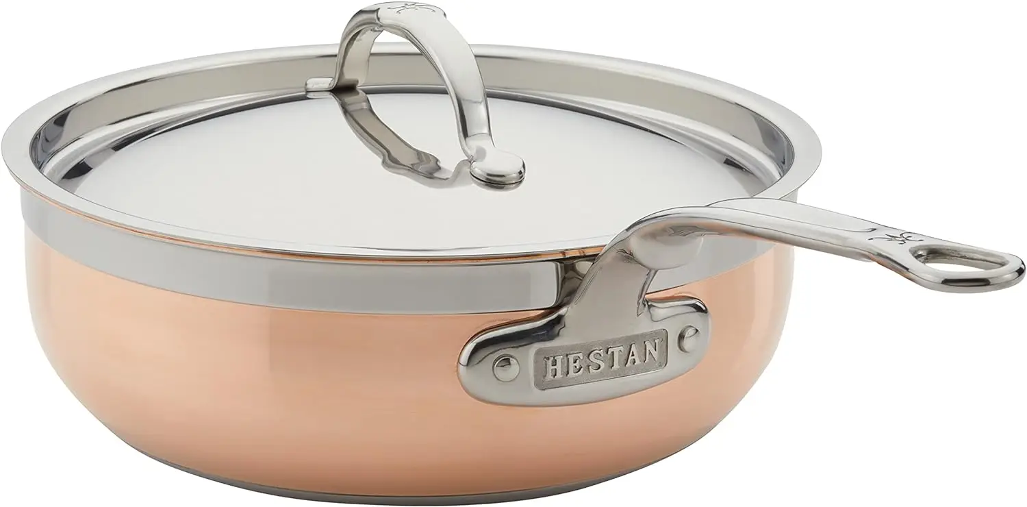Hestan - CopperBond Collection - 100% Pure Copper All-In-One Pan, Induction Cooktop Compatible, 3.5 Quart