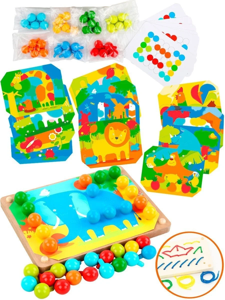 Jouets en bois, trieuse de couleur