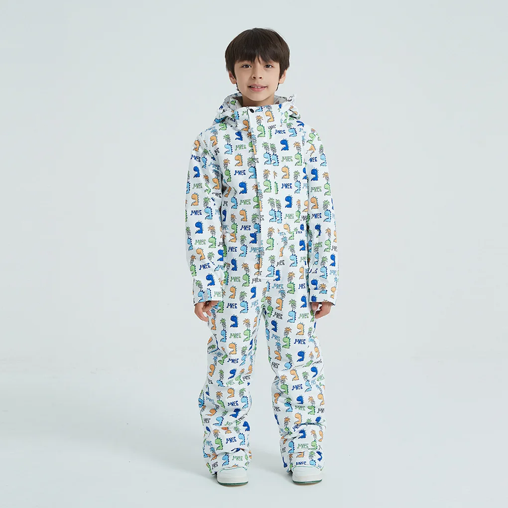 

Outdoor Thickened Waterproof Children's Ski Suit Girls and Boys Tooling One-piece Ski Pants
