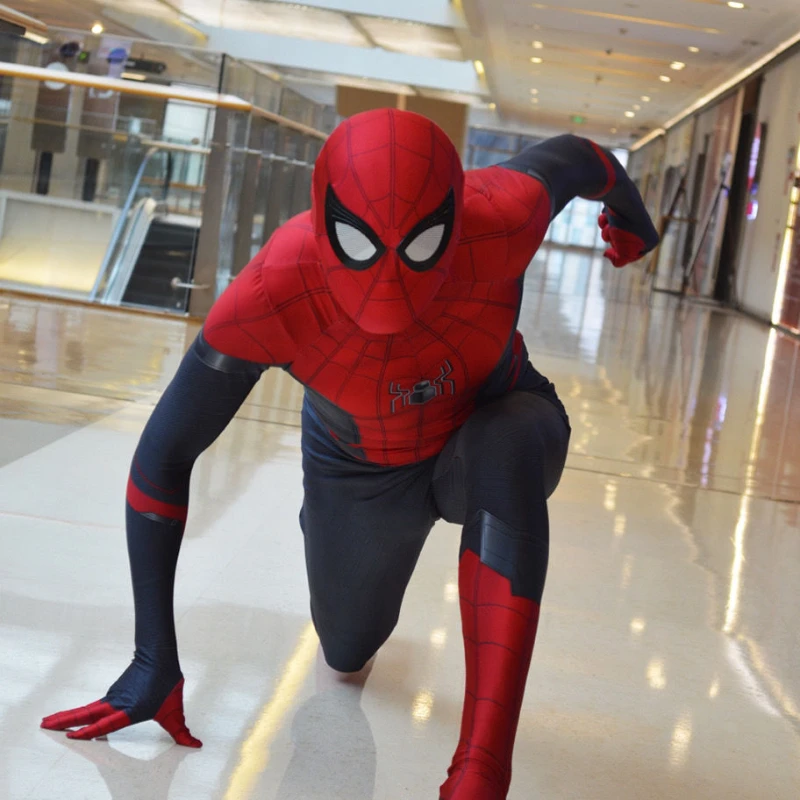 Spiderman lontano da casa Costume supereroe Zentai Suit Spider Man Cosplay per uomo donna tuta body costumi da festa di carnevale