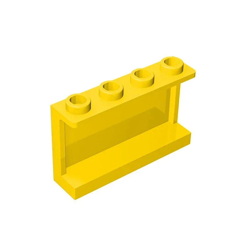 Gobricks 1 peça painel moc 1x4x2 com suporte lateral tijolos compatíveis com modelo 14718 peças de blocos de construção brinquedo de montagem infantil