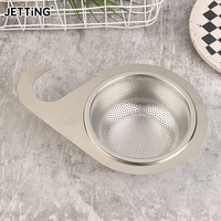 1Pc Stainless Steel Swan Drain Basket Kitchen Sink Strainer Sink Drain Filter Hanging Filter Basket For Sink Kitchen Supplies