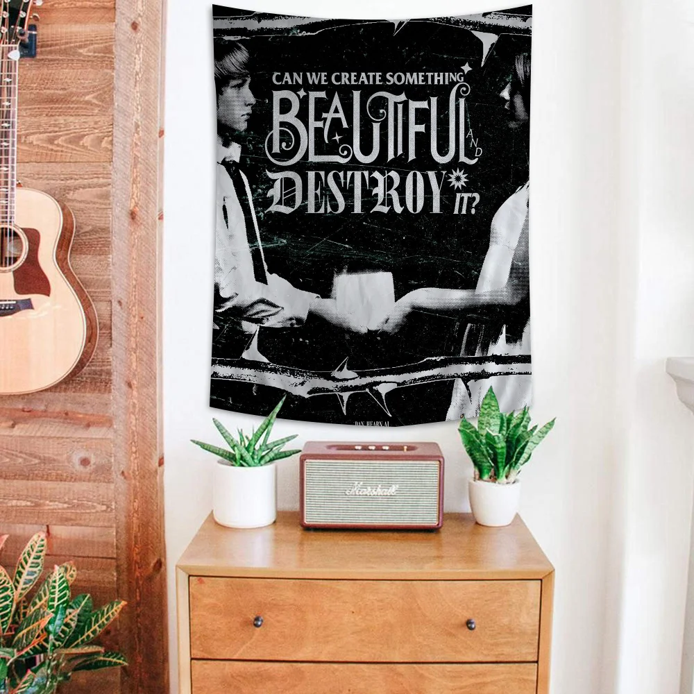 Pierce The Veil Band Collide With The Sky Chart Tapestry Art Science Fiction Room Home Decor Cheap Hippie Wall Hanging
