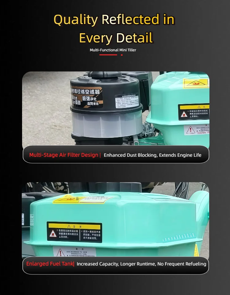 New Model Multi - Functional Agricultural Mini Rotary Tiller for Weeding, Ditching and Plowing by the Manufacturer