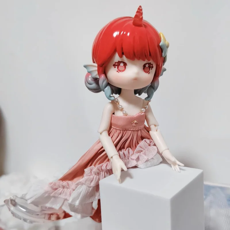 กล่องสมบัติของเพนนี ของแท้ใหม่ ฟิกเกอร์แอคชั่นนางเงือก Antu แบบกล่องสุ่ม ของตกแต่งโต๊ะทำงาน ของขวัญวันหยุด วันเกิด ของเล่นน่ารัก