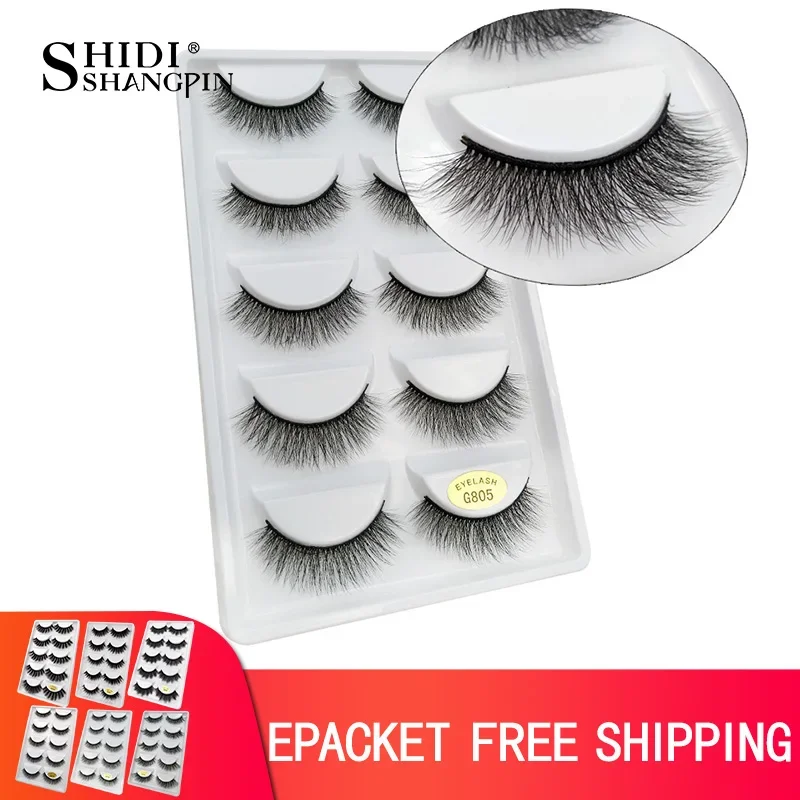 YSDO 10 Boxes Dramatic False EyeLashes Makeup Handmade Natural Long 3D Mink Lashes Eyelash Extension Fake cilios Tool Wholesale